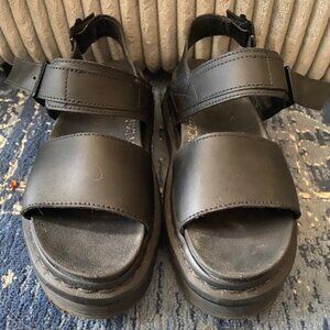 Dr. Martens All Black Voss Sandals - like new